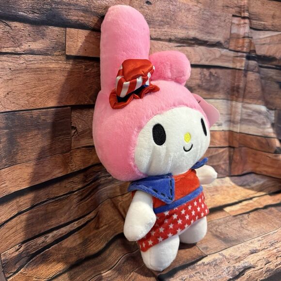 Sanrio Hello Kitty Plush My Melody Patriotic Stuffed Animal Toy July 4th USA - Picture 3 of 11
